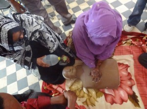 Qualified Nurses in a CPR lab at Berbera Regional Hospital