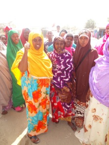 Group of Berbera Women Say Good-bye after a Focus Group Discussion had with Katherine, Ahmed and Ali